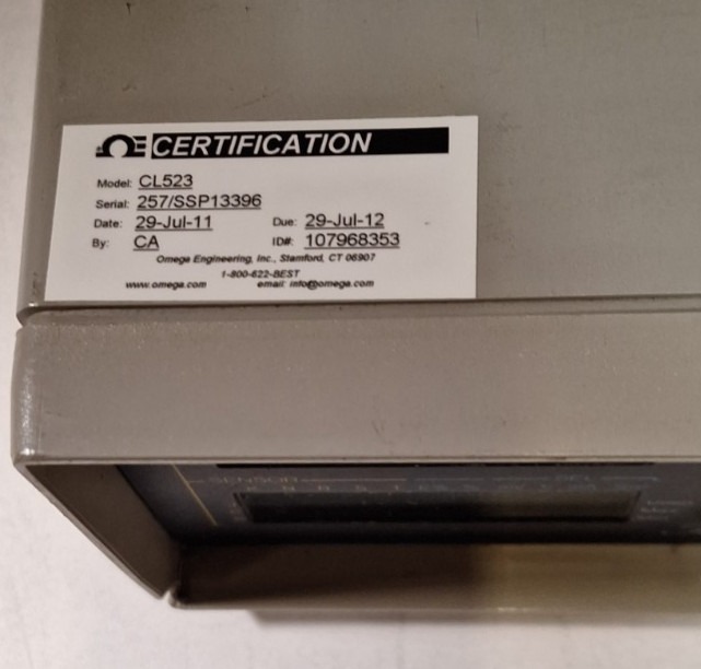 Omega CL523 Temperature Calibrator Thermometer