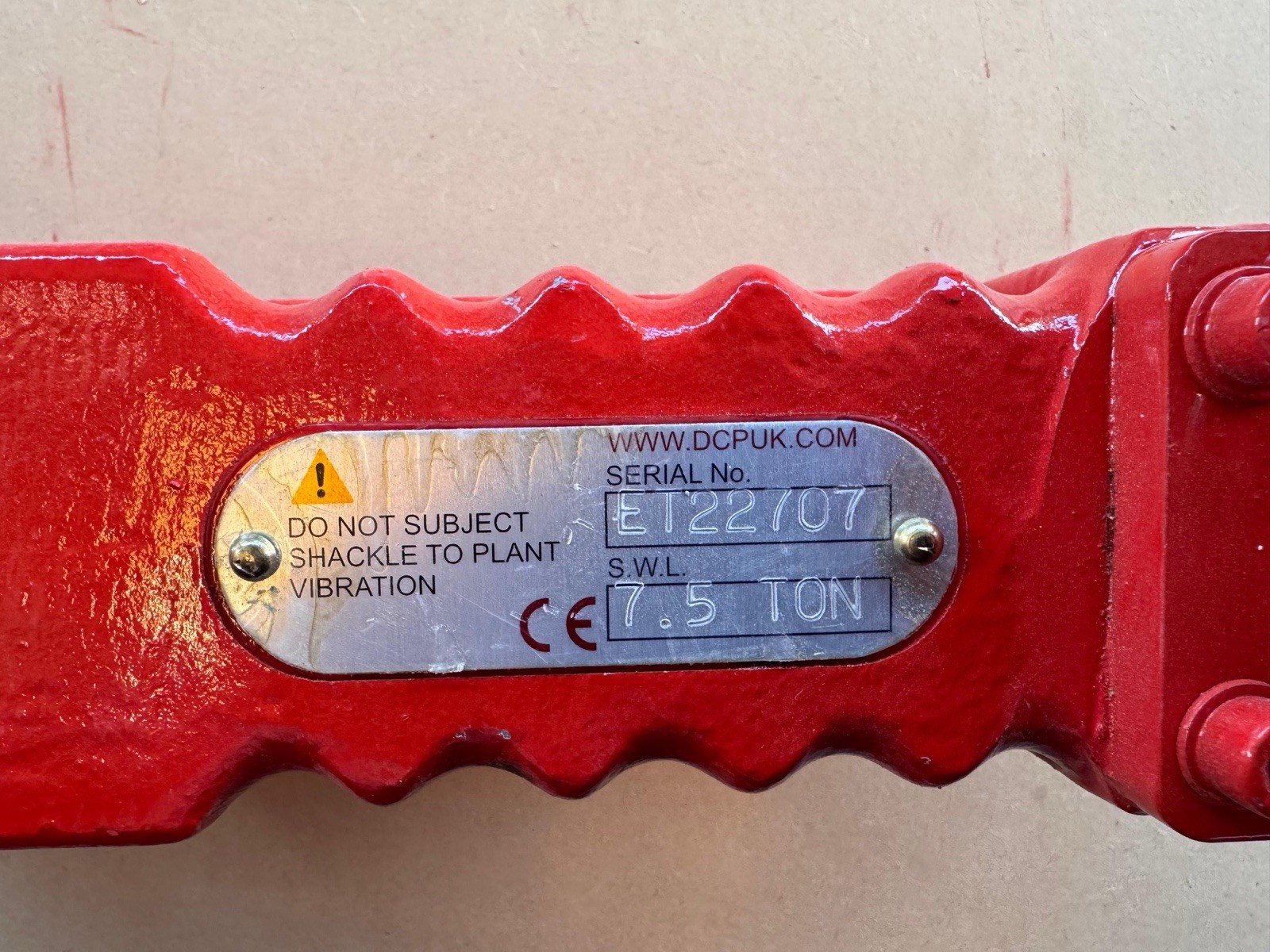 Dawson Euro Grs Release Shackle EGRS 250 7.5 Ton