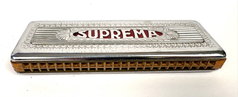 Vintage SUPREMA Harmonica with original Box!