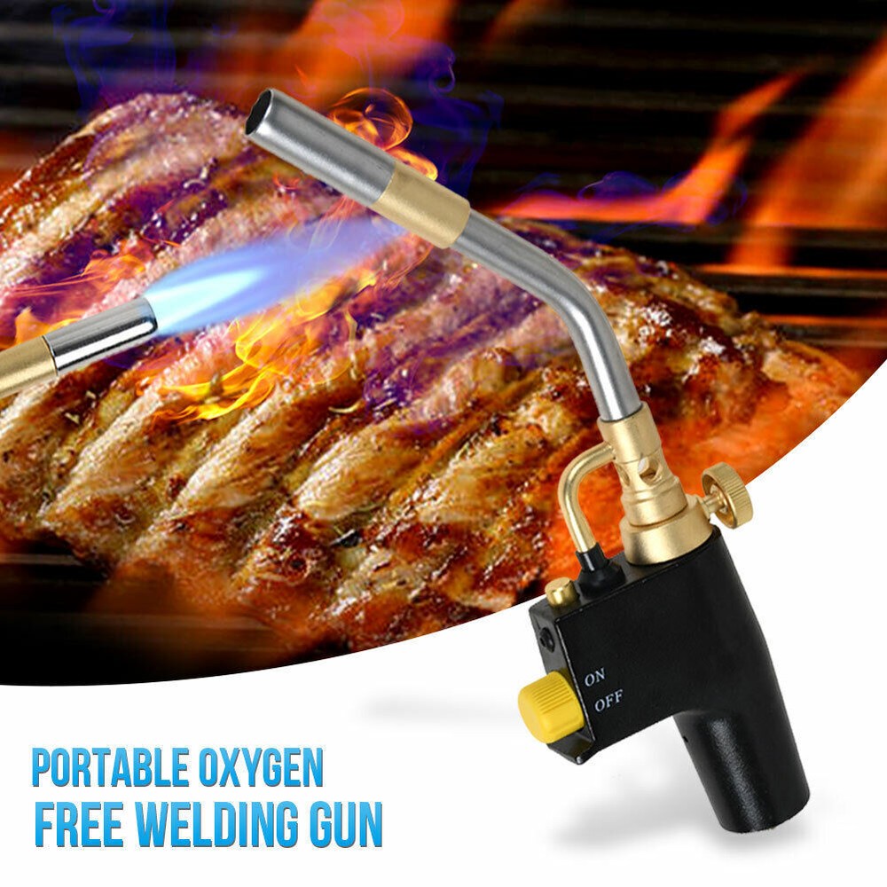 Propane Torch Head Trigger Start Mapp/Map Gas Welding Torch Push Button Igniter