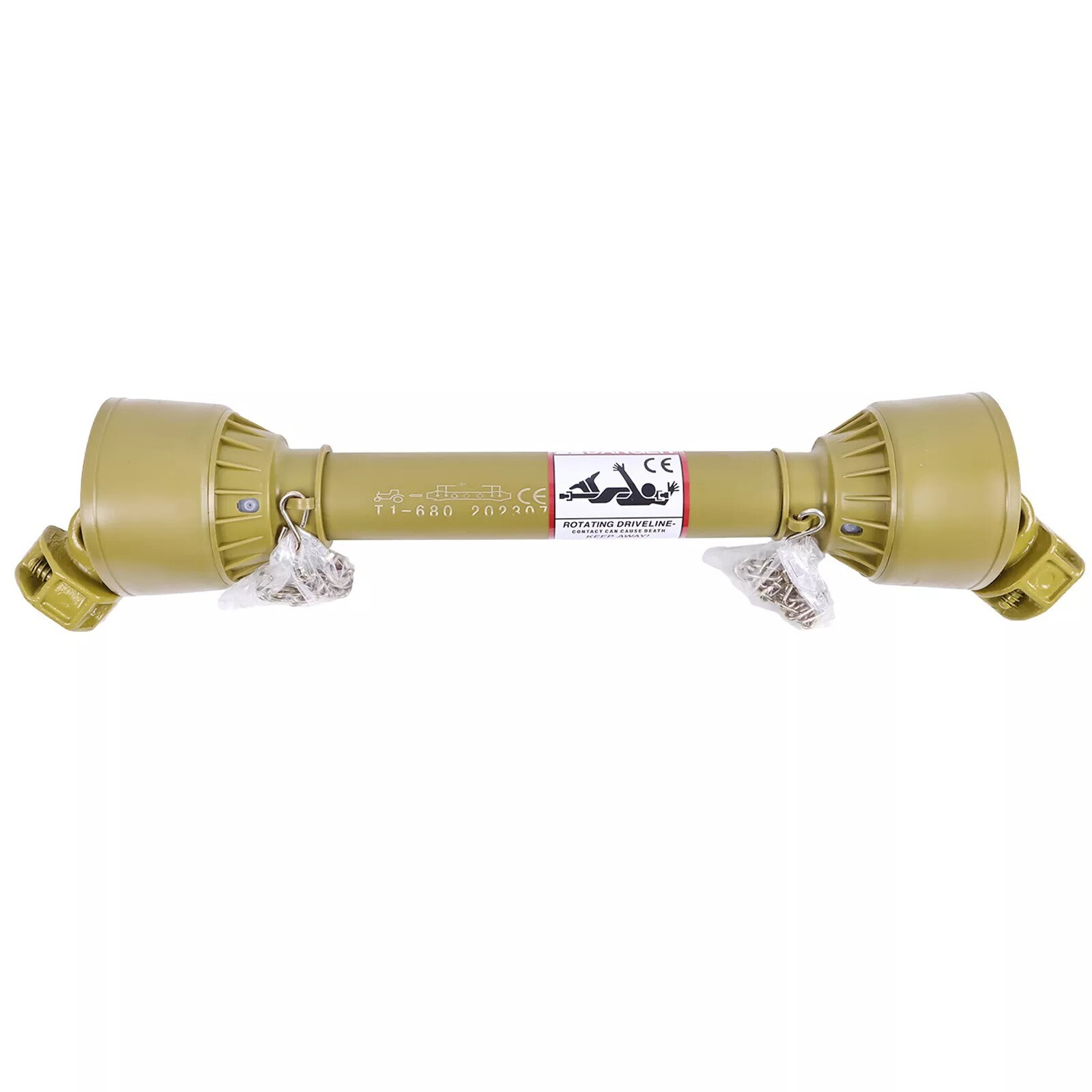 For Tractor PTO Shaft Driveshaft for 1-3/8" x 6 Spline Both Ends 26.8"-35.4"