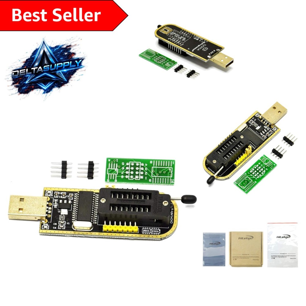 Compact CH341A EEPROM Programmer with USB to TTL for Effortless Chip Management