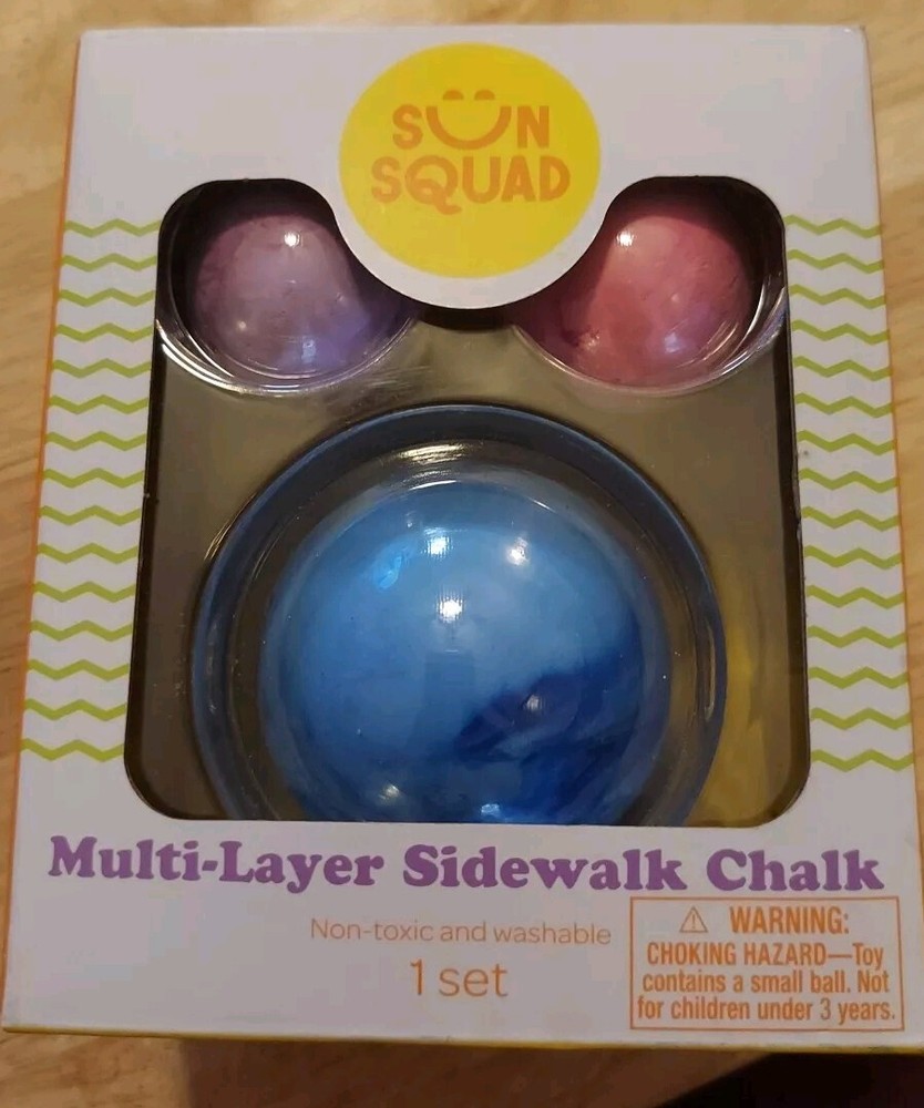 SUN SQUAD Multi-Layer Sidewalk Chalk - Great Stocking Stuffer Idea !!!