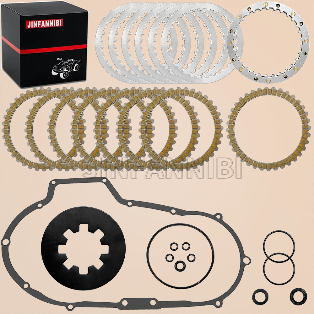 Clutch Friction Steel Plates &Gasket Kit for Harley Sportster 883 1200 1991-2003