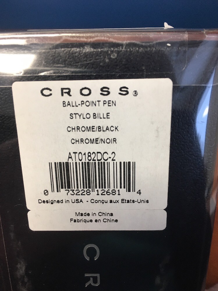 Cross Parasol Chrome and Black Twist Ballpoint Pen