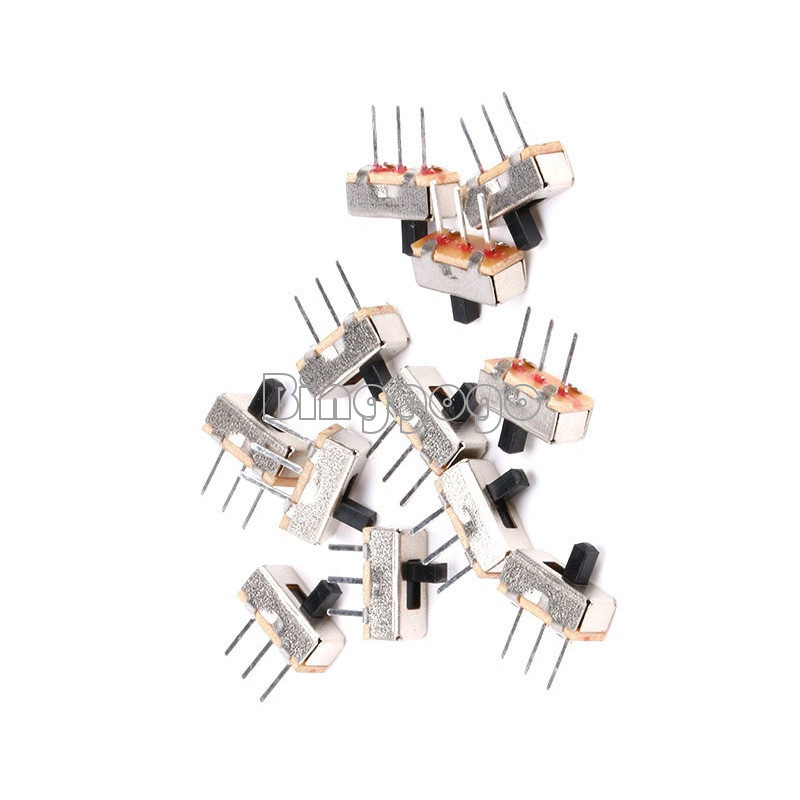 30PCS 3P SS12D00G3 2 Position SPDT 1P2T PCB Panel Mini Vertical Slide Switch