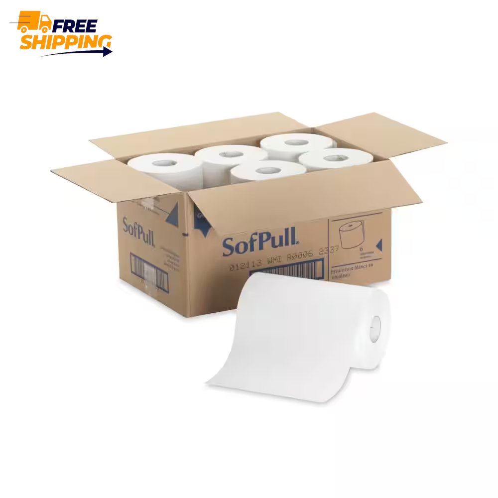 SofPull 9” Paper Towel Roll by GP PRO (Georgia-Pacific), White, 26610, 400