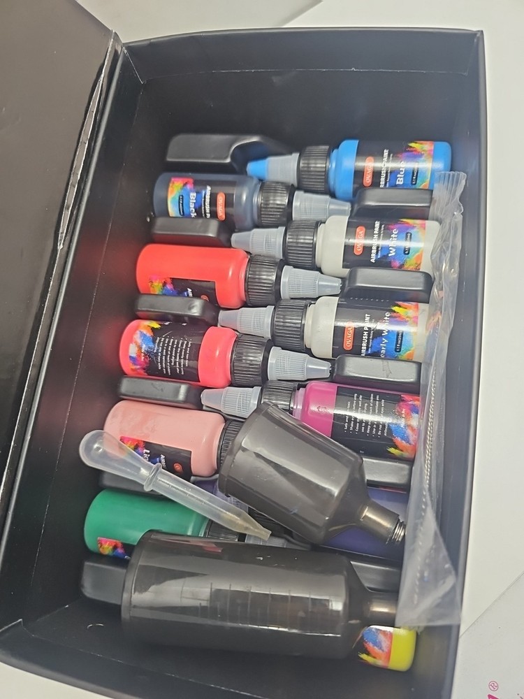 OVAGA 32PSI Airbrush Kit with Compressor, Rechargeable Multi-Function Preowned