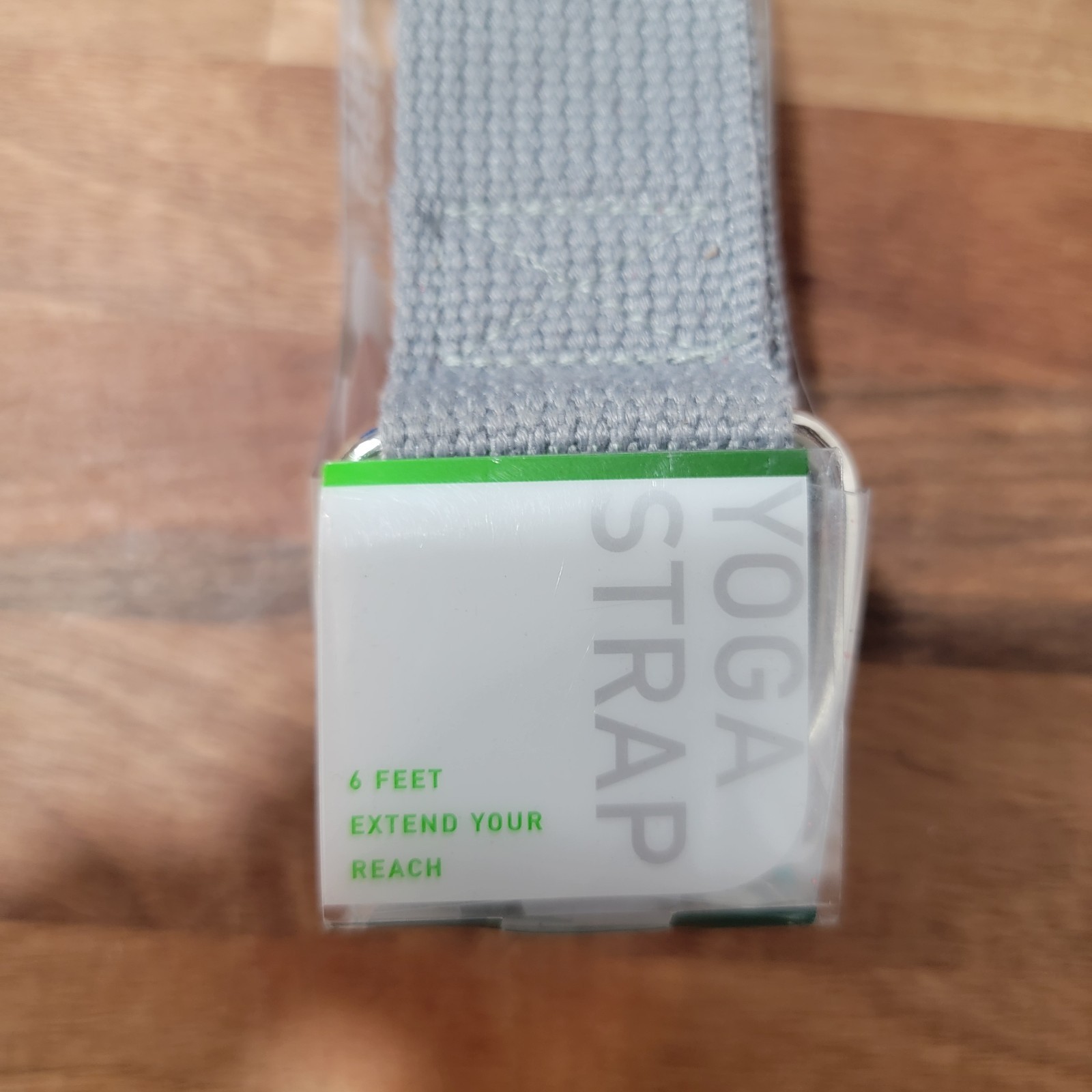 YOGA STRAP 6ft Grey Polyester Expand your range! Gaiam NEW! Machine Washable