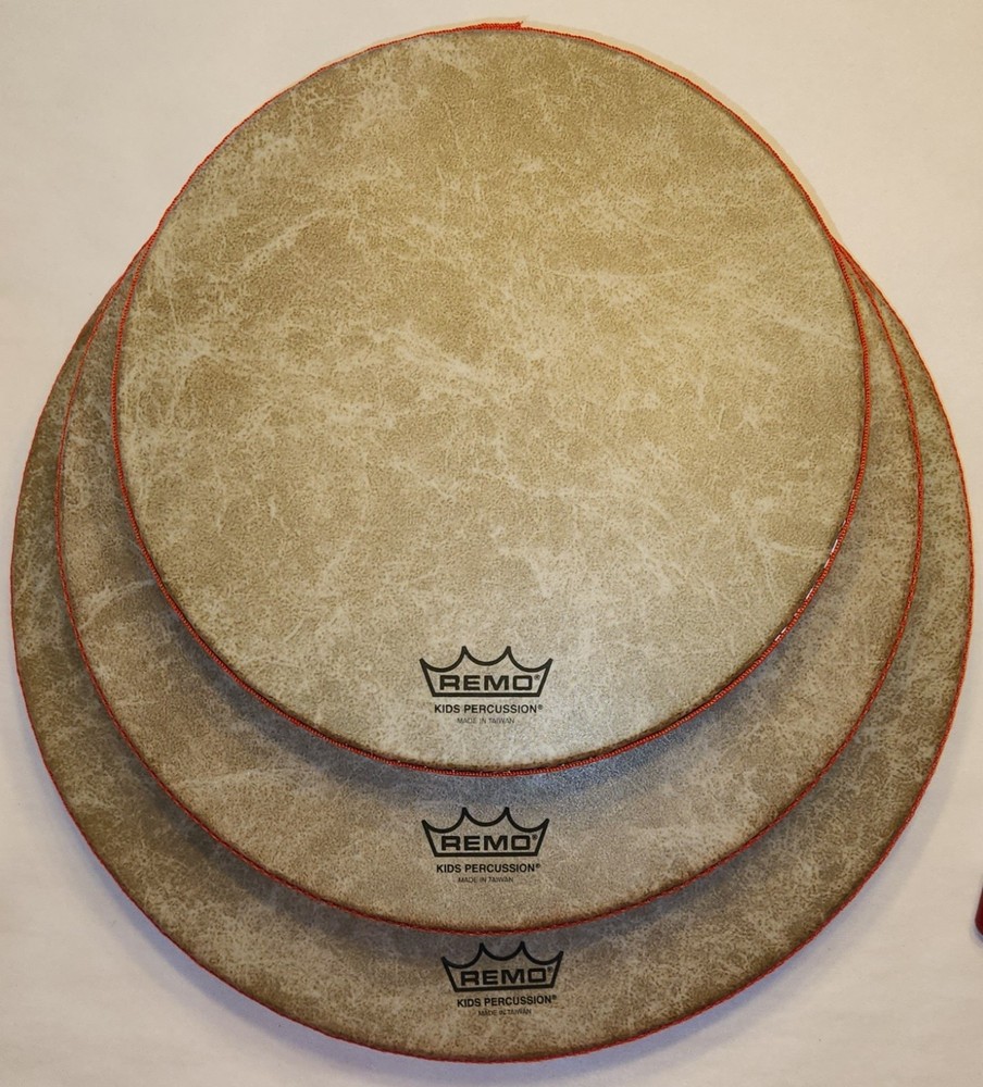 Remo Kid's Percussion Hand Drum Set (5 drums, 5 mallets) - Rain Forest Pattern