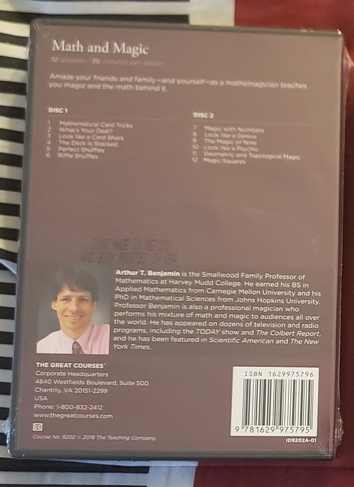 The Great Courses Math & Magic - Brand New