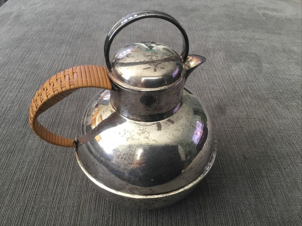 BERNARD RICE'S SONS Silver Plated APOLLO Creamer #2213  With Woven Handle