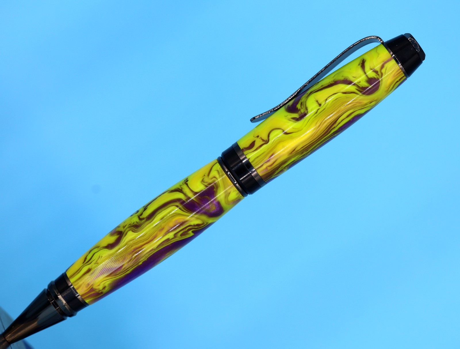 Classic Handmade Cigar Ballpoint Pen – Gunmetal with Goosebumps Color #112