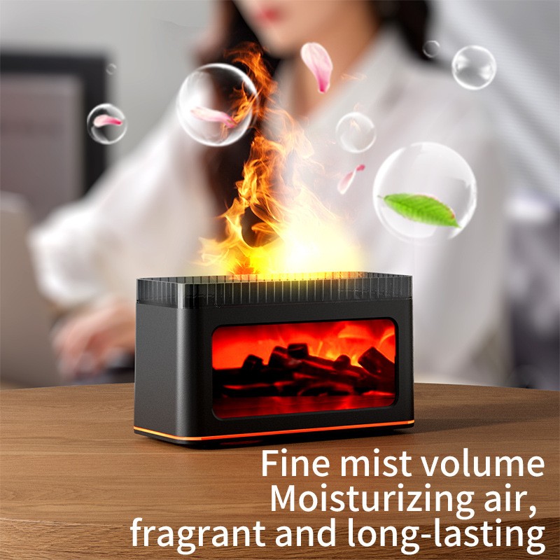 Fireplace Diffuser Humidifier Essential Oil Support Ultrasonic Aromatherapy New