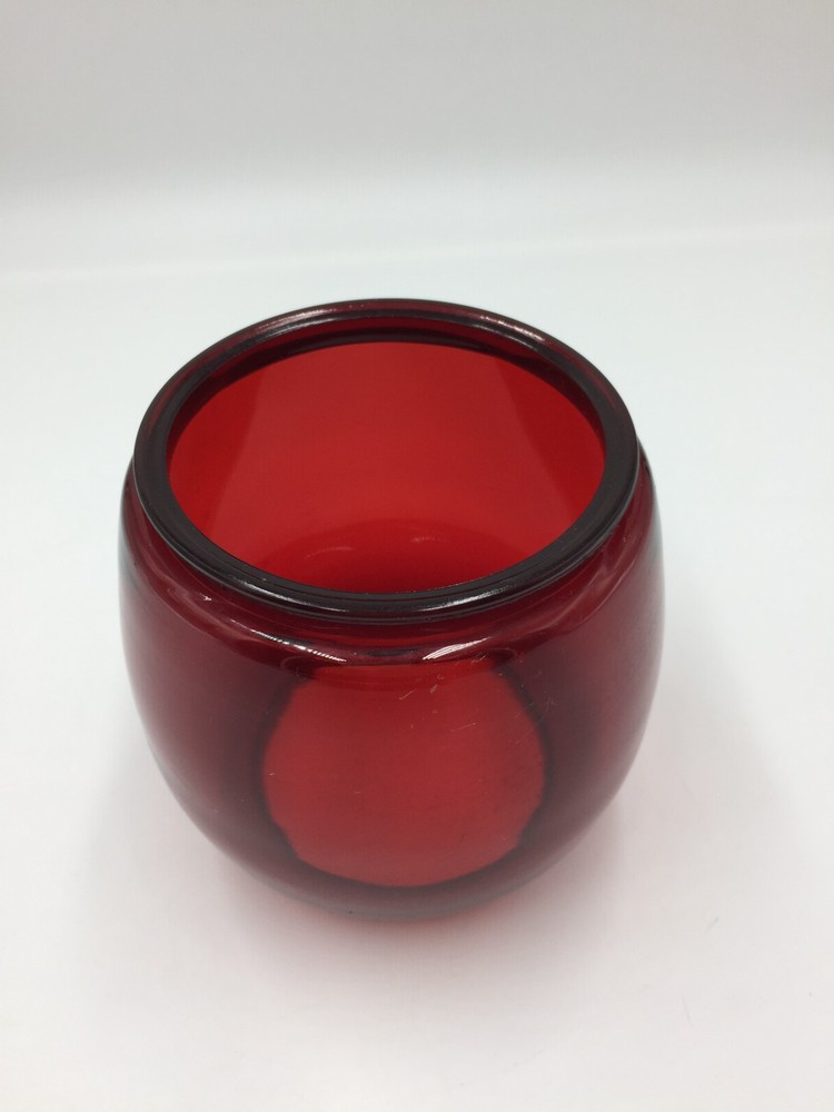 Ruby Red Replacement Railroad Lantern Globe 4" Tall Unbranded