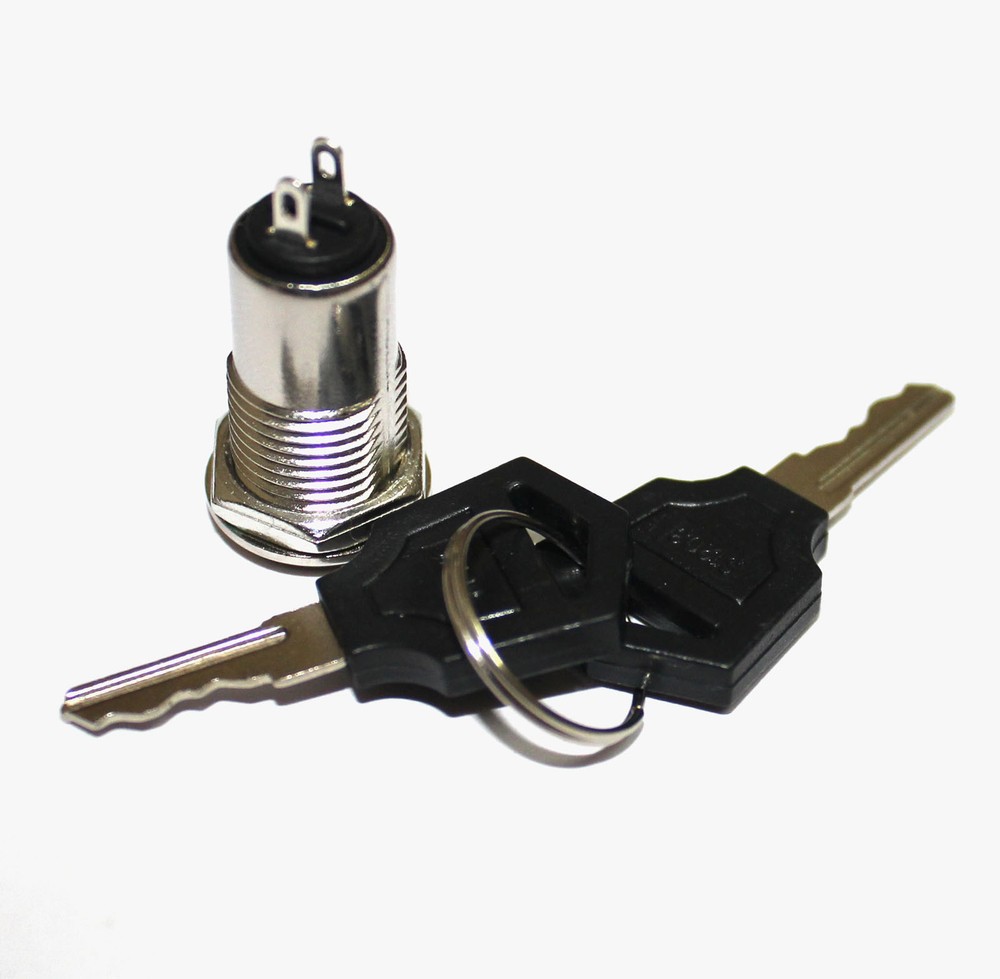 1PCS Key Switch ON /OFF Lock Switch Two Keys Key Set Mini Key Switch Ignition