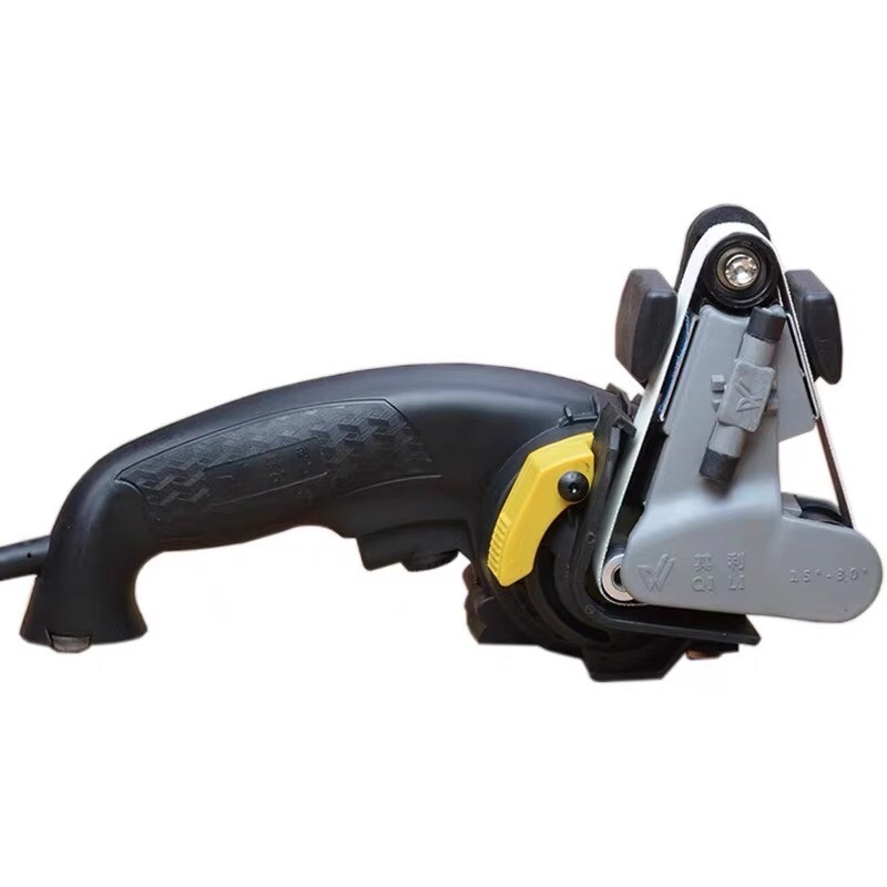 220V Hand Held Electric Knife Sharpener Speed/Angle Adjustable with 8 Belts