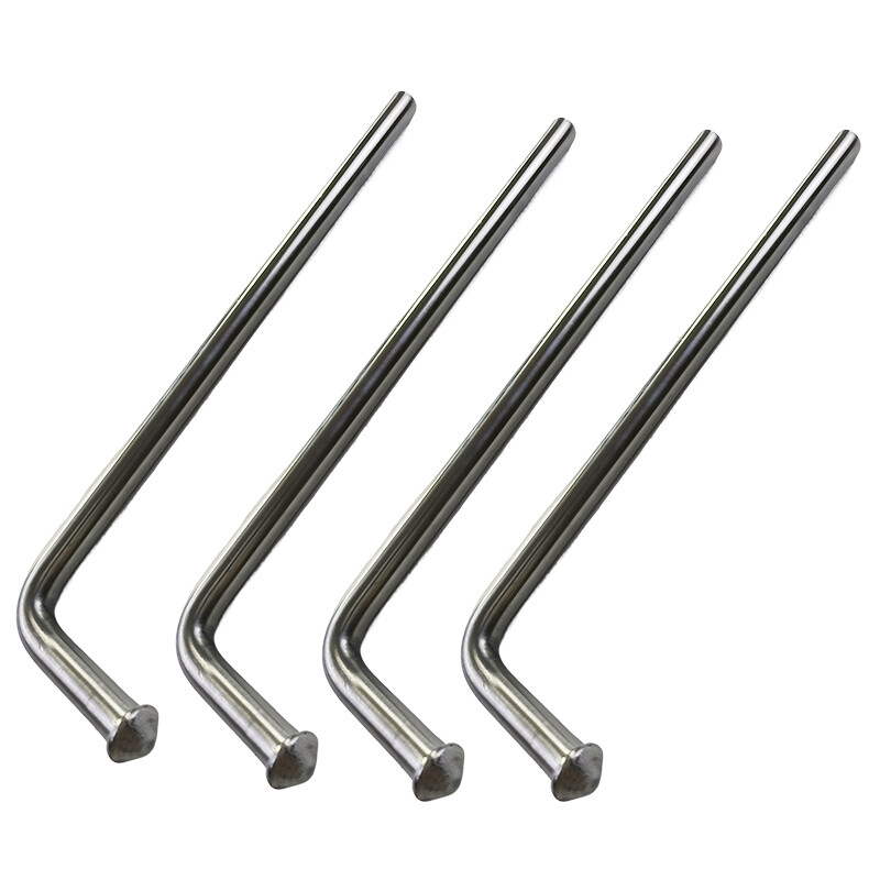 4 PCS Universal Exhaust Hanger 10inch Length, 0.47" Rod Stainless Steel Swinging