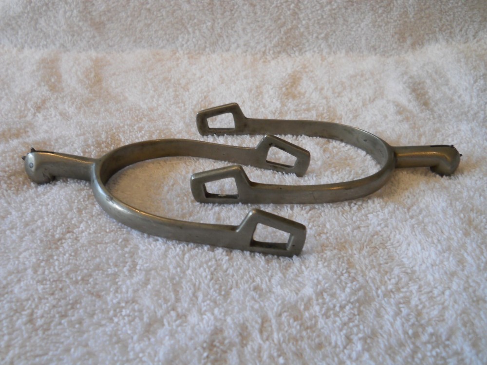 solid nickel spurs english ladies