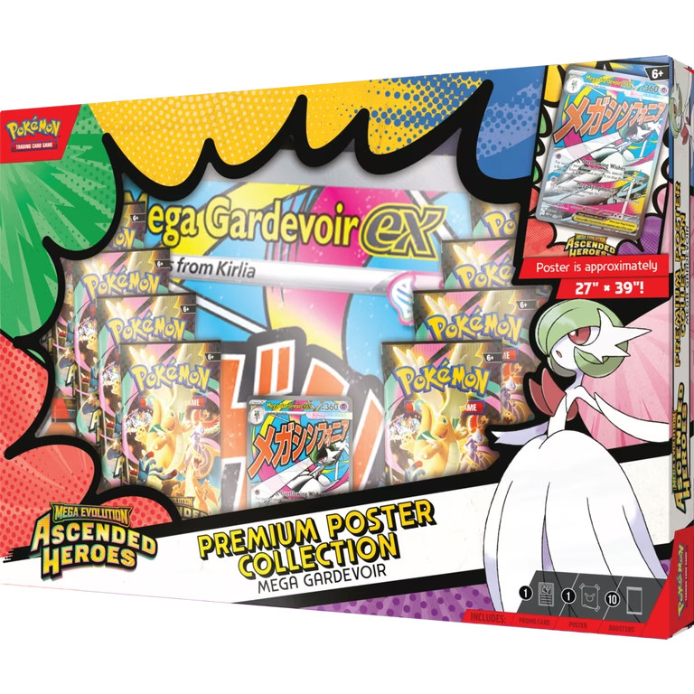 Pokemon Mega Evolution Ascended Heroes Premium Poster Collection
