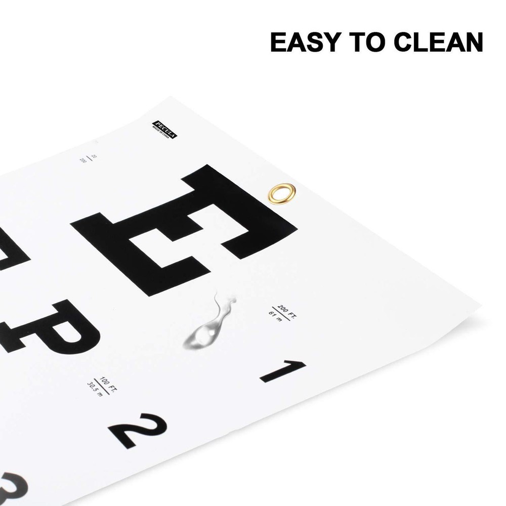 Eye Chart Eye Testing Chart Wall Decor Color Visual Acuity Chart 56cmx27cm for