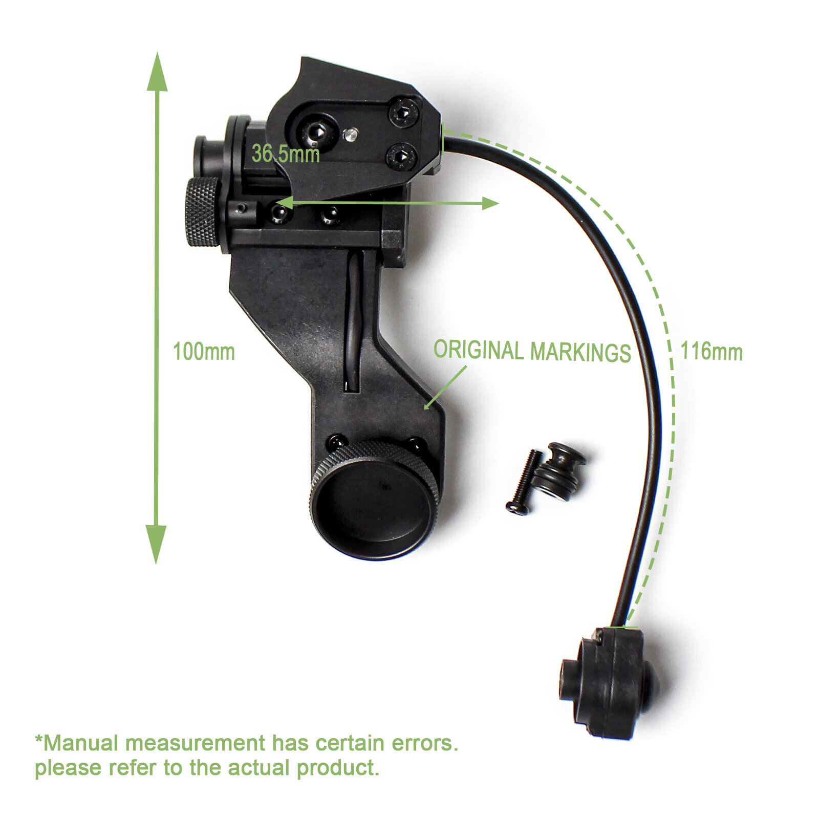 PVS-14 J Arm Auto ON/OFF Helmet NVG Mount Night Vision Dovetail Bracket US