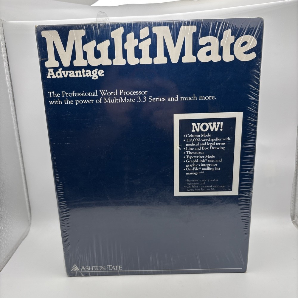 New Multimate 3.3 Series Professional Word Processor Sealed READ