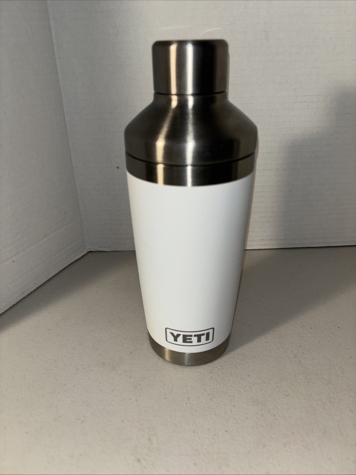 YETI 20oz Rambler Cocktail Shaker White Barware Tito’s Logo