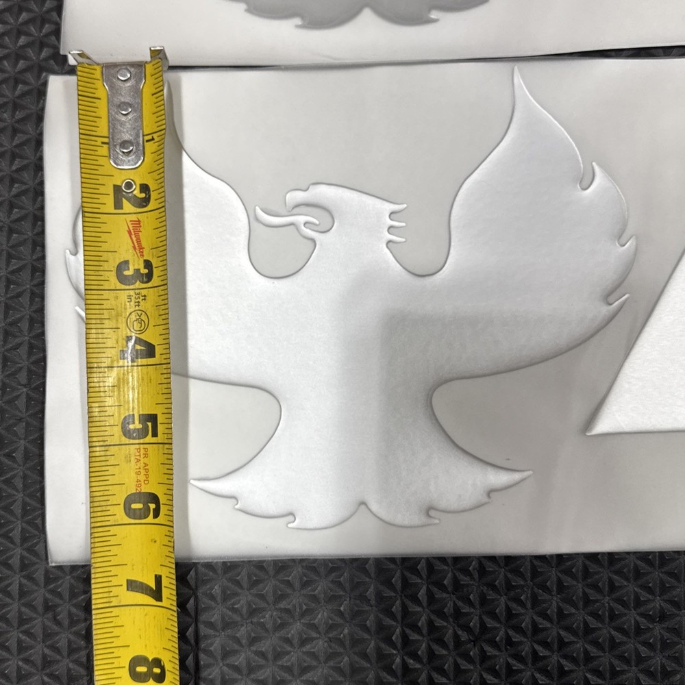 Phoenix Boat Emblems 38" chrome - raised decal