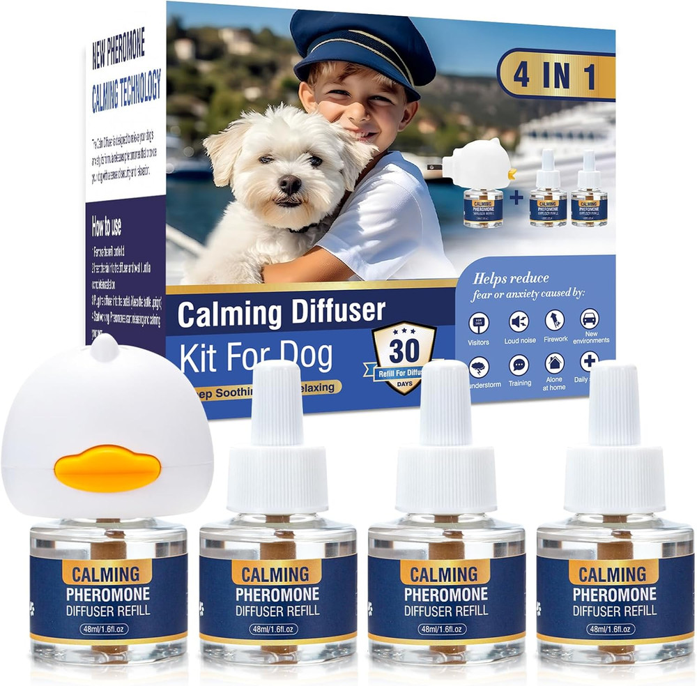 Dog Pheromone Calming Diffuser 4 In 1 Appeasing Pet Pheromones Diffuser to Calm