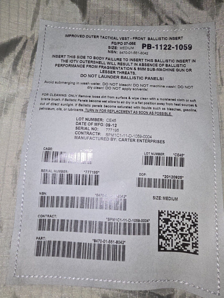 FirstSpear Low Profile Tactical Vest Large Multicam w/ Soft Expired Inserts