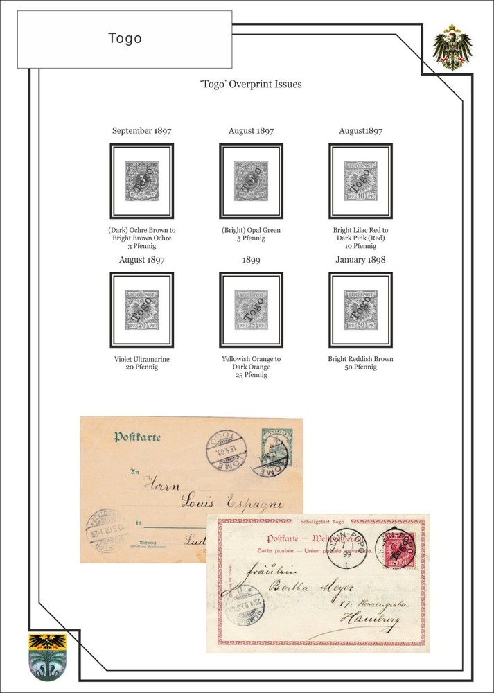 Germany Reich Colonies PDF(DIGITAL) STAMP ALBUM PAGES