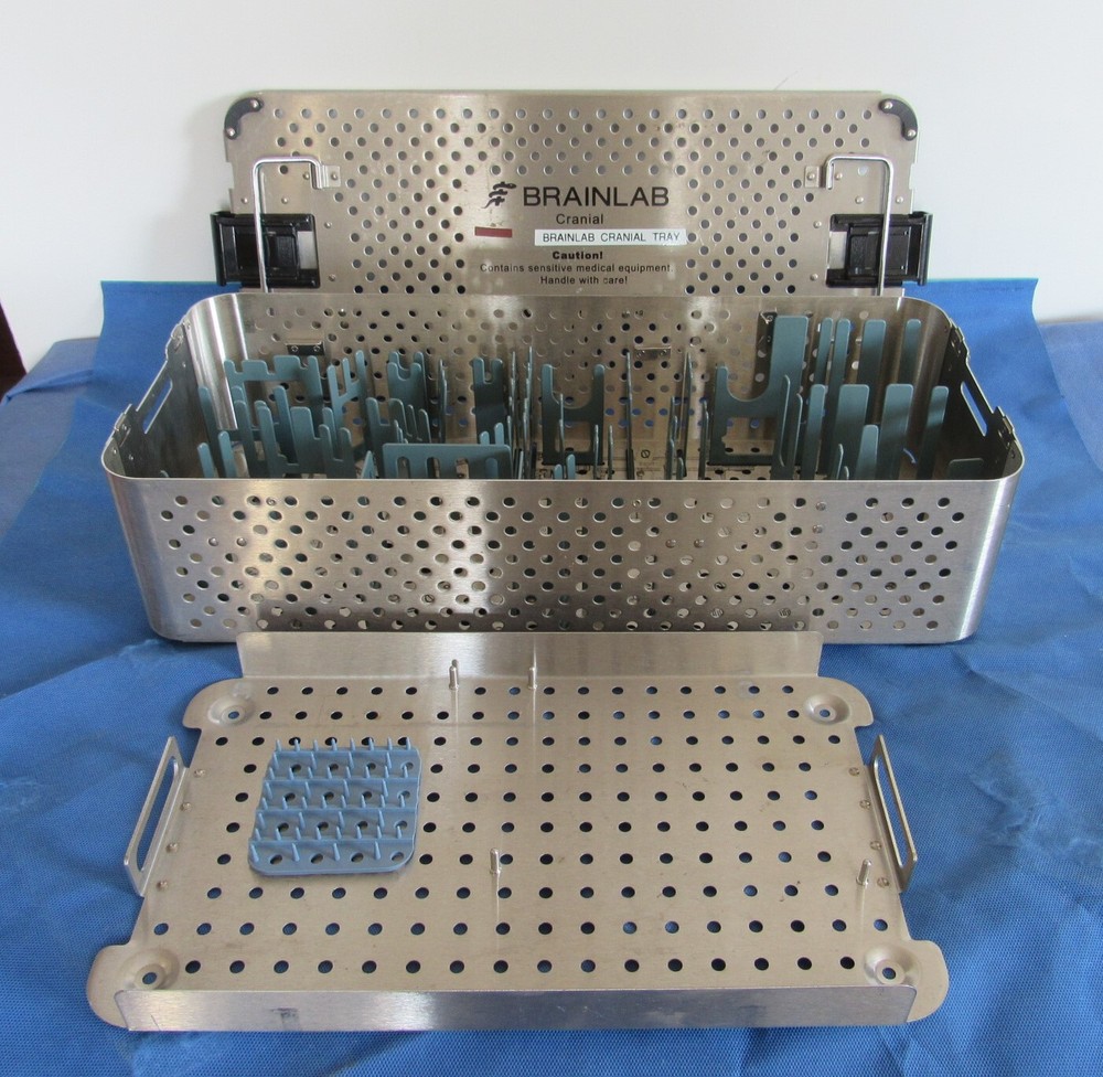 Brainlab 52305 Sterilization Tray for Cranial Accessories  20" x 9" x 5" +Insert