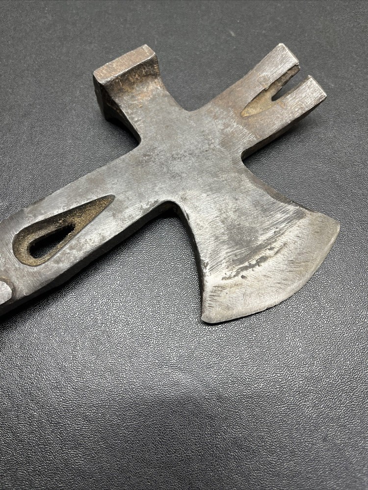 Antique Swordfish Brand Axe Hatchet & Crow-Bar Combination Tool