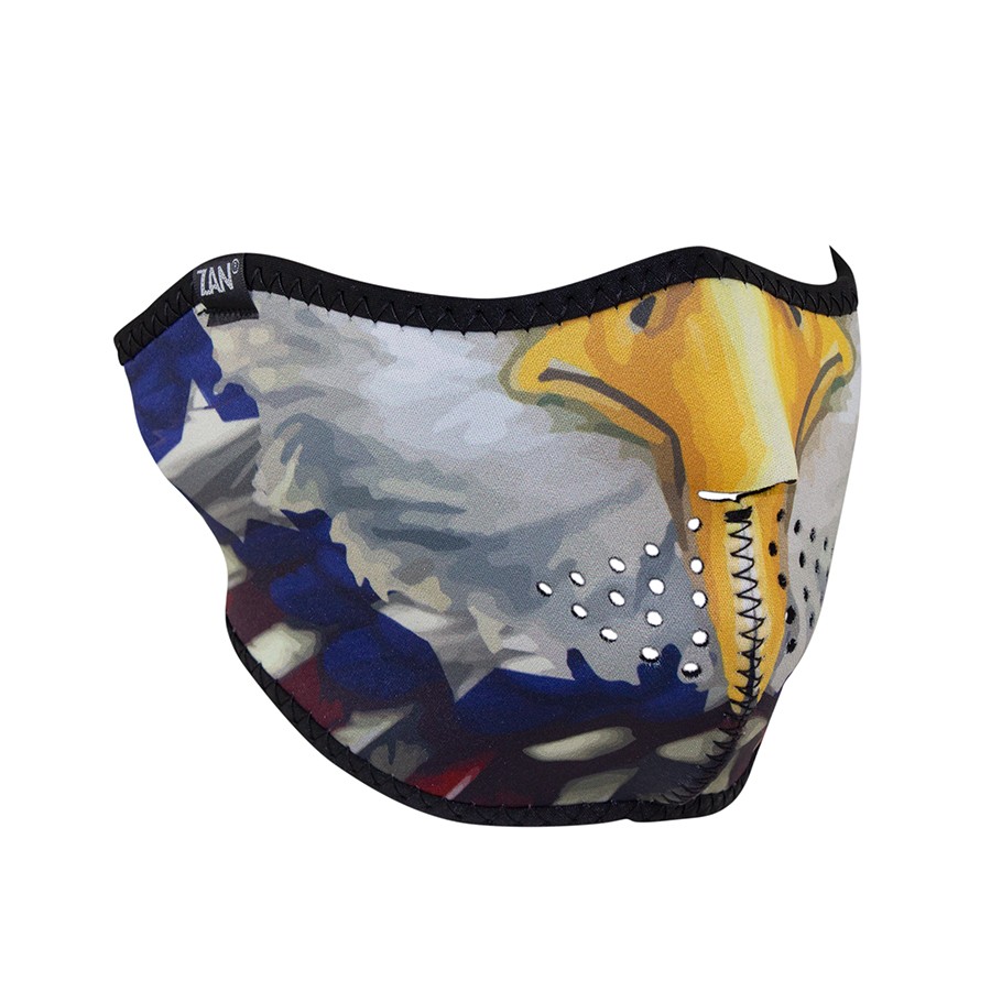 ZANheadgear Neoprene Half Face Mask, USA Eagle