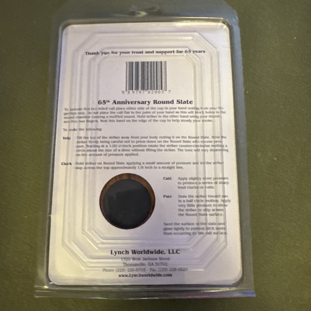 Lynch 65 Anniversary Round Slate Model 2005