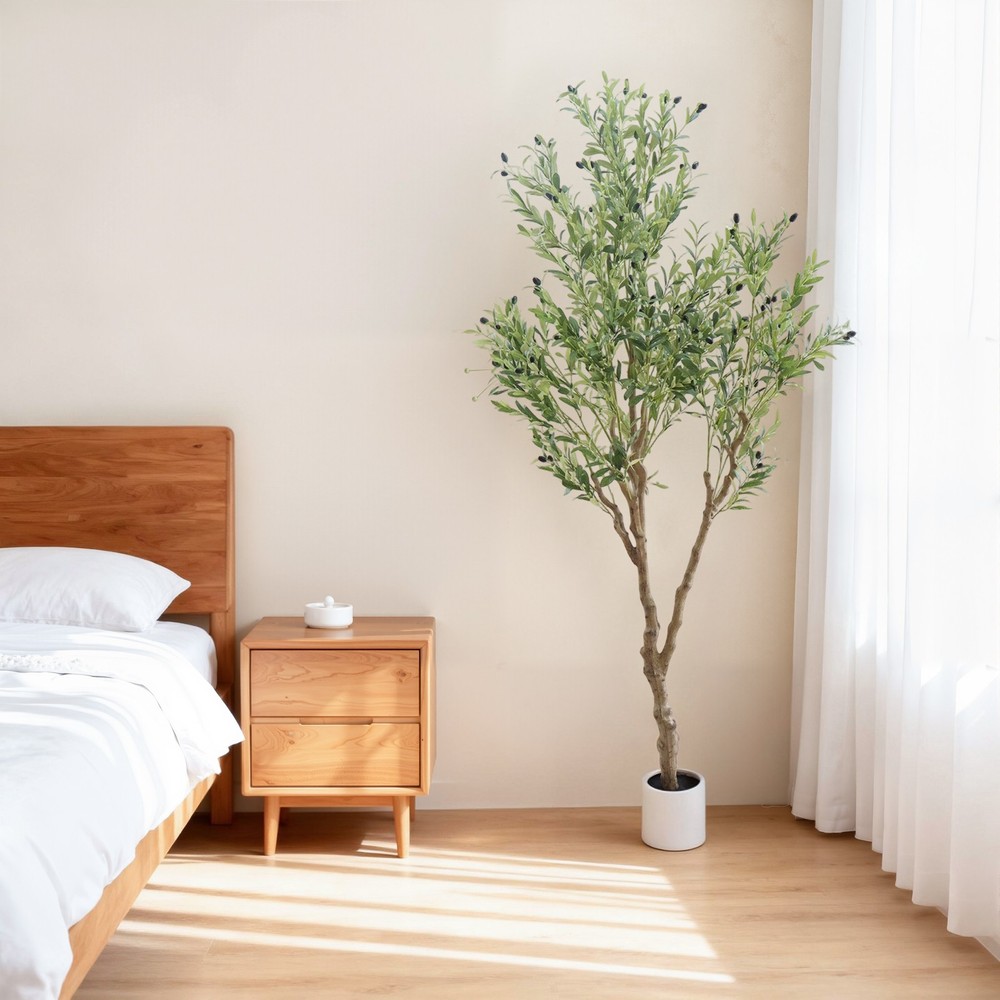 Artificial Olive Tree 210 cm Artificial Plant Artificial Plants Large Olive Tree