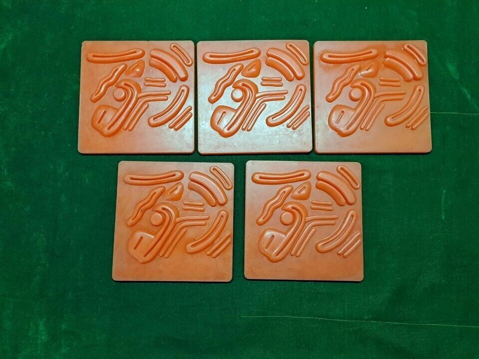 5pc Laparoscopic Training Red Suturing Pads Reusable Best Quality Instruments