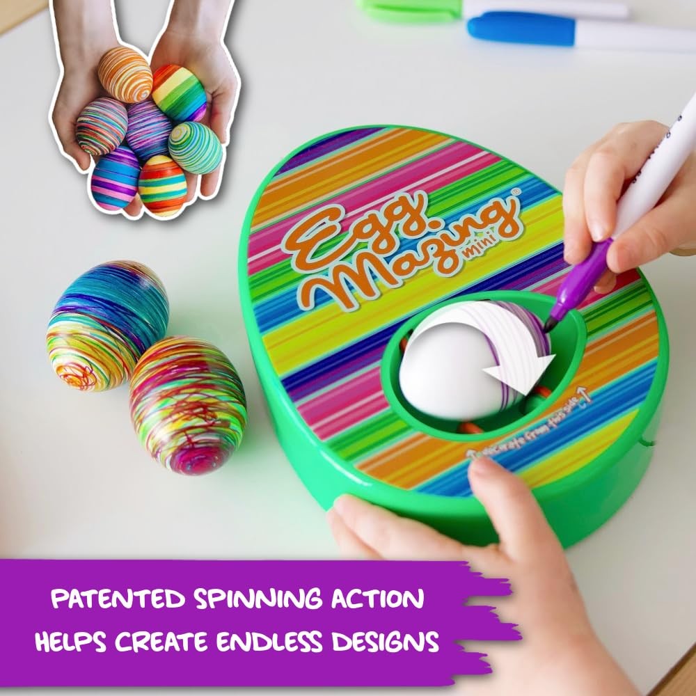 EggMazing Easter Egg Mini Decorator Kit Arts and Crafts Set Includes Egg Dec...