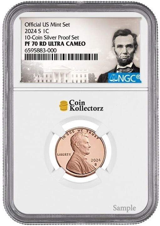 2024 S Lincoln Cent 1C NGC PF 70 RD Ultra Cameo From 10 coin proof set