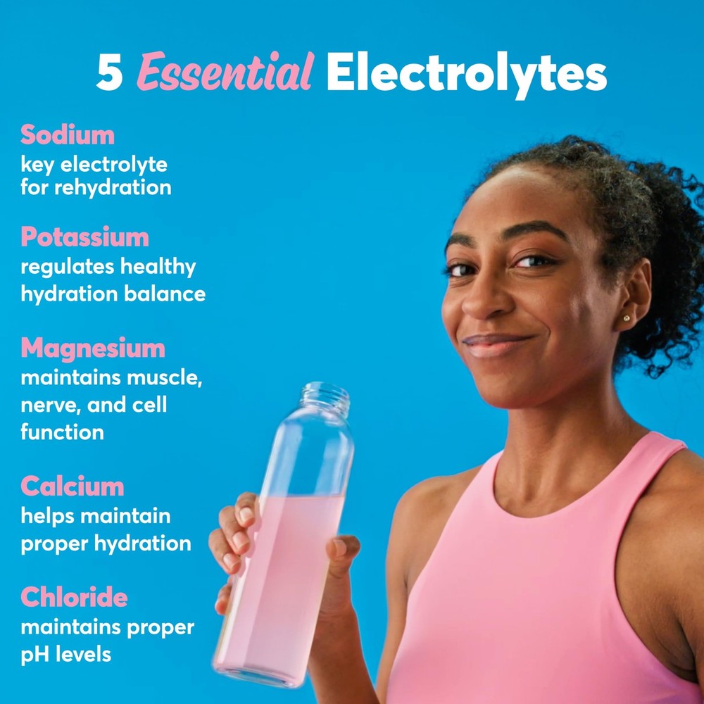 Nuun Zero Sugar Hydration Electrolyte Tablets Wild Strawberry 10 Count