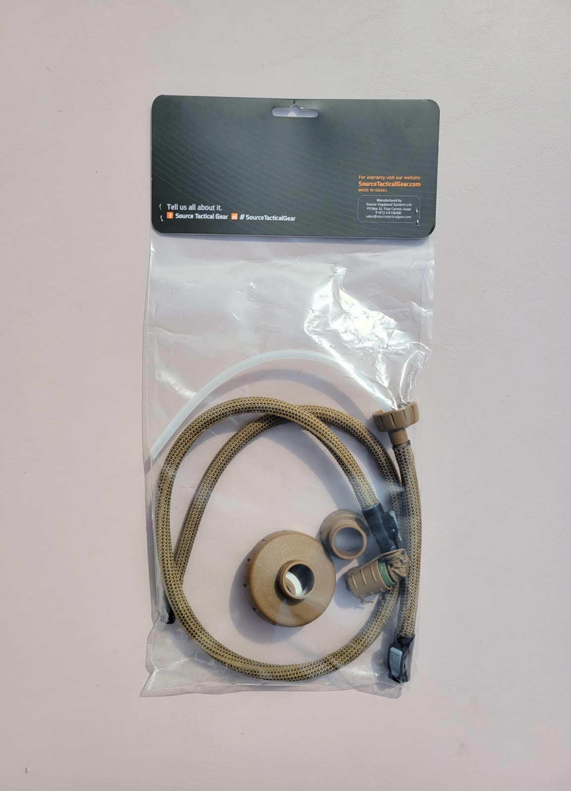 Source Tactical SNEP Convertube Water Bottle Adapter Kit, Plastic, Coyote