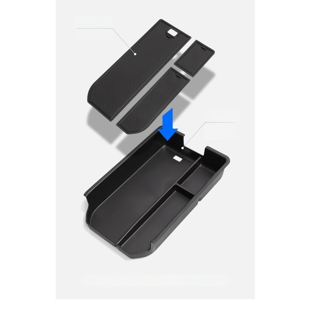 Armrest Storage Box ABS PVC Waterproof Stress Resistant Organizer for Models