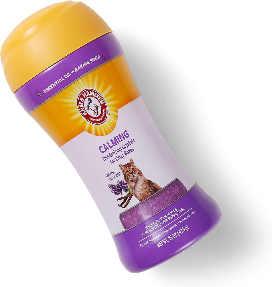 Cat Litter Deodorizing Crystals with Baking Soda, Odor Neutralizer, Dissolving L