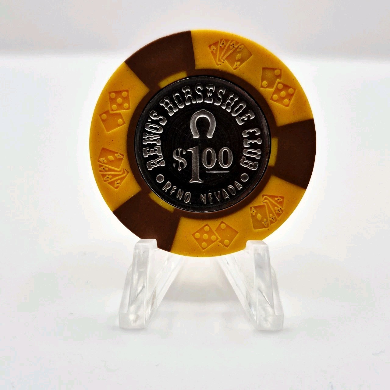 Horseshoe Club Casino Reno Nevada 1970's  $1 Casino Chip N5193