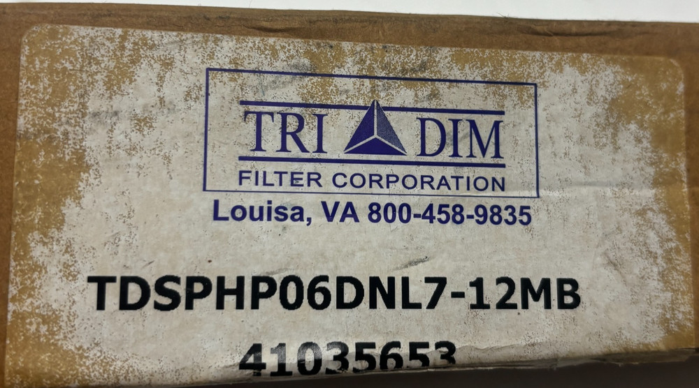 TRI-DIM TDSPHP06DNL7-12MB HYDRAULIC FILTER ELEMENT TDSPHP06DNL712MB NEW🎯