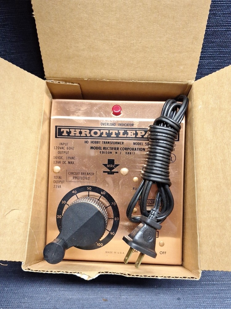 MRC Model 501 HO Train Throttle Pack – Complete HO Train Controller New NOS