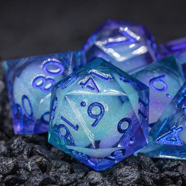 Sage's Lovers Souls Liquid Core Sharp Edge Resin Dice Set