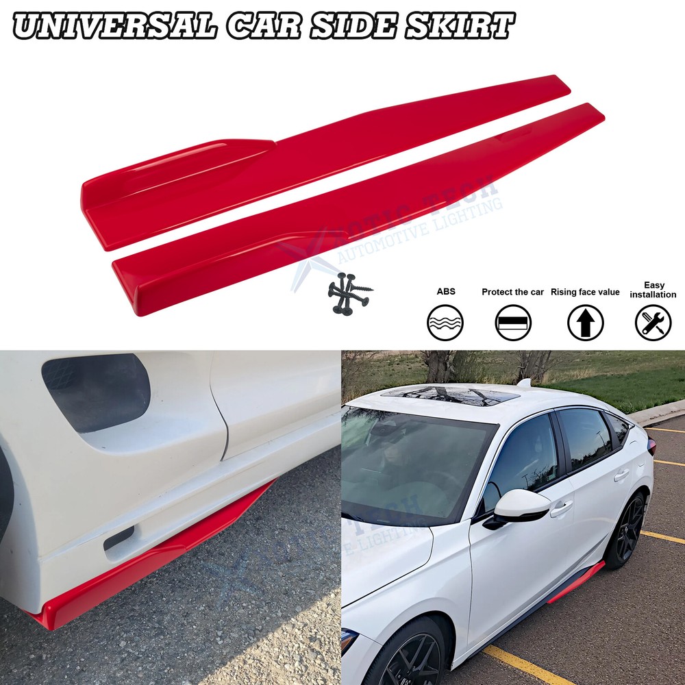 Car Side Skirts Rocker Splitters Diffusers Winglet Wings Extension Rocker Panel