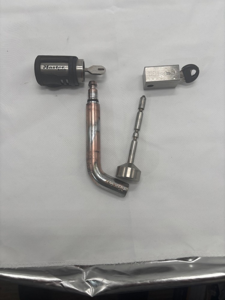 master lock trailer lock set.... Receiver Lock & Trailer coupler lock -